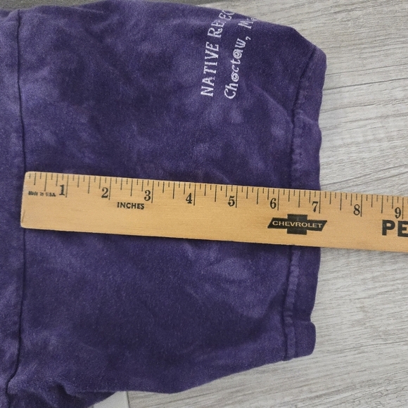 Mountain American Native Indian Snow WOLF AOP Grunge Shirt Mens Size XL  Tye Dye - Picture 7 of 7